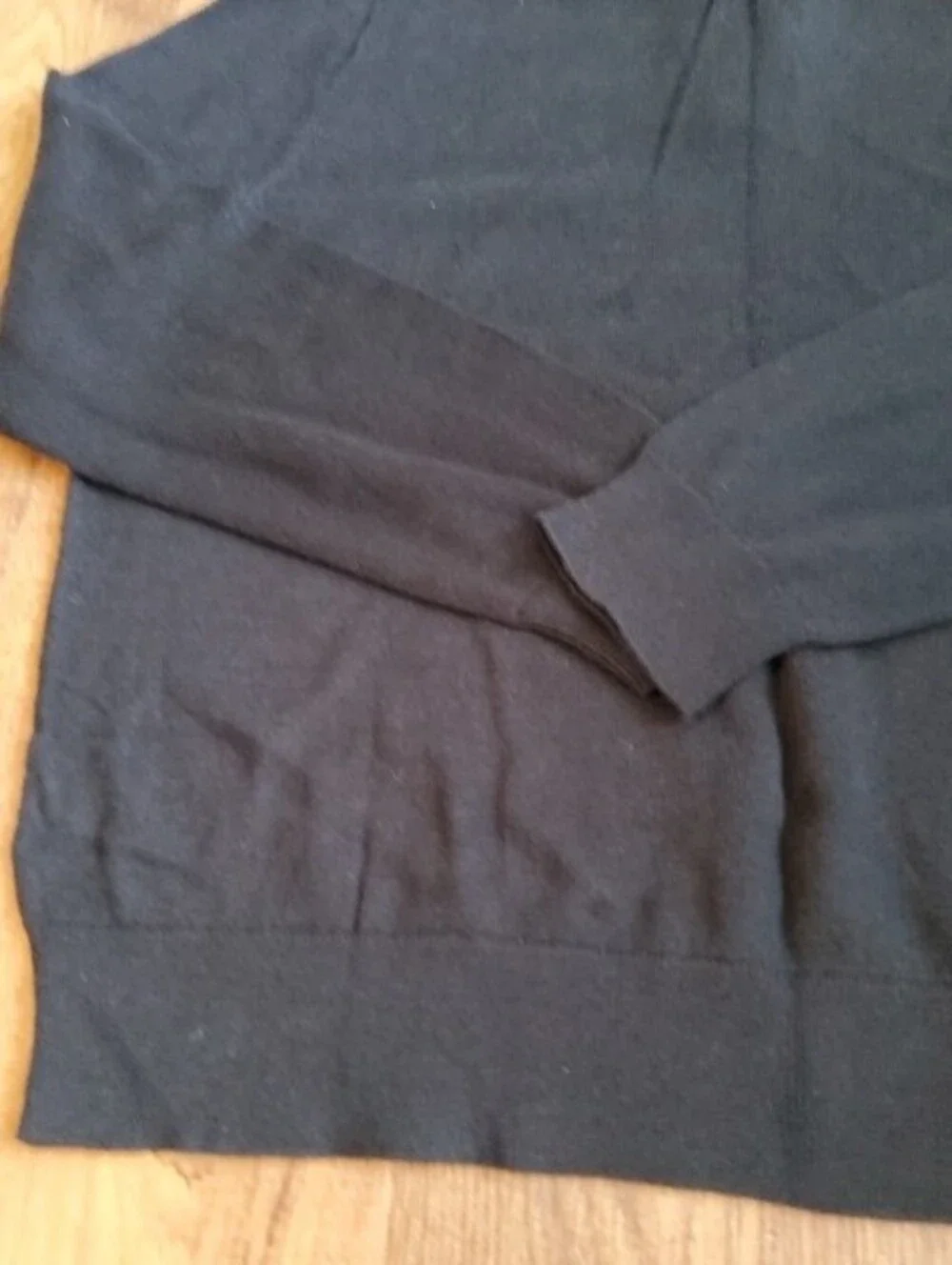 J. Crew Men's Black Quarter-Zip Pullover Sweater XL Extra Large NWOT